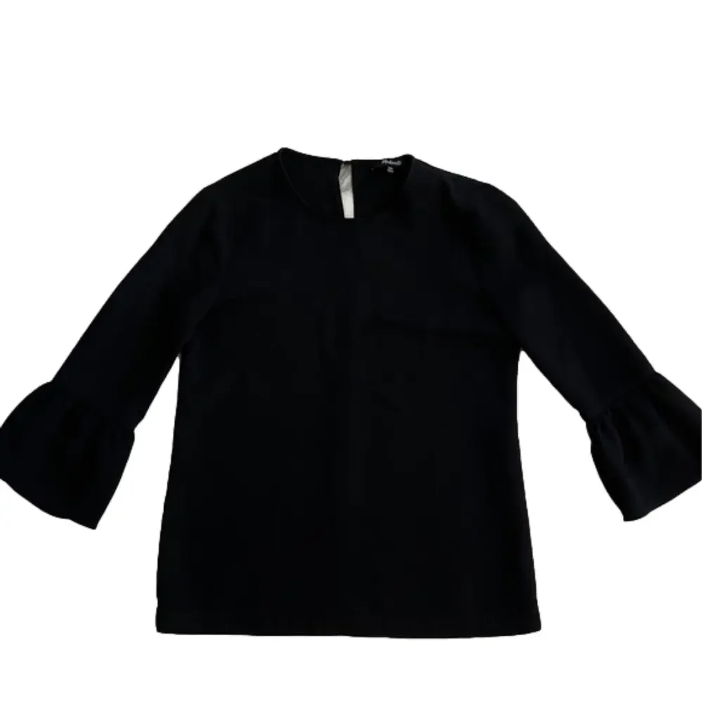 Madewell black bell sleeve top, size XXS EUC - Picture 3 of 10